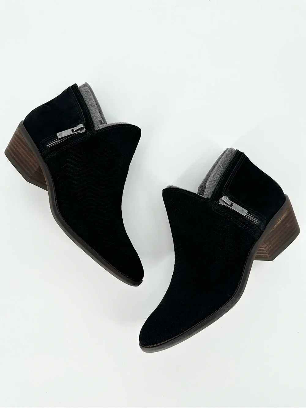Lucky Brand Fhuna Ankle Bootie Suede Black